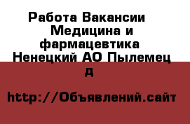 Работа Вакансии - Медицина и фармацевтика. Ненецкий АО,Пылемец д.